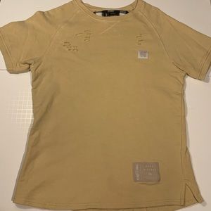 Flag Nor Fail Club Tee Mens XS Fleece Short Sleeves
Tan Distress Shirt